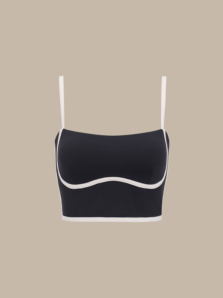Women Knitted Nylon blended Yoga Sports Bras Sustainable Yoga Tops - BERLOOK