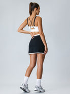 Women Knitted Nylon blended Yoga Sports Bras Sustainable Yoga Tops - BERLOOK