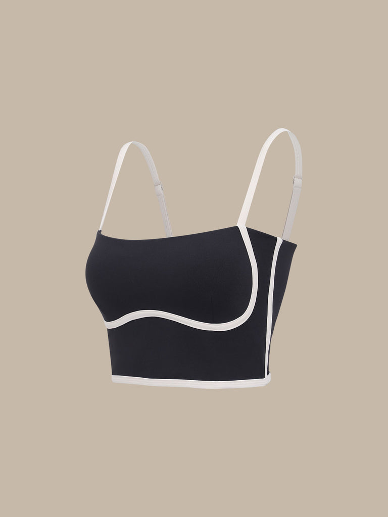 Women Knitted Nylon blended Yoga Sports Bras Sustainable Yoga Tops - BERLOOK