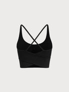 Women Knitted Nylon blended Yoga Sports Bras Sustainable Yoga Tops - BERLOOK