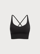 Women Knitted Nylon blended Yoga Sports Bras Sustainable Yoga Tops - BERLOOK