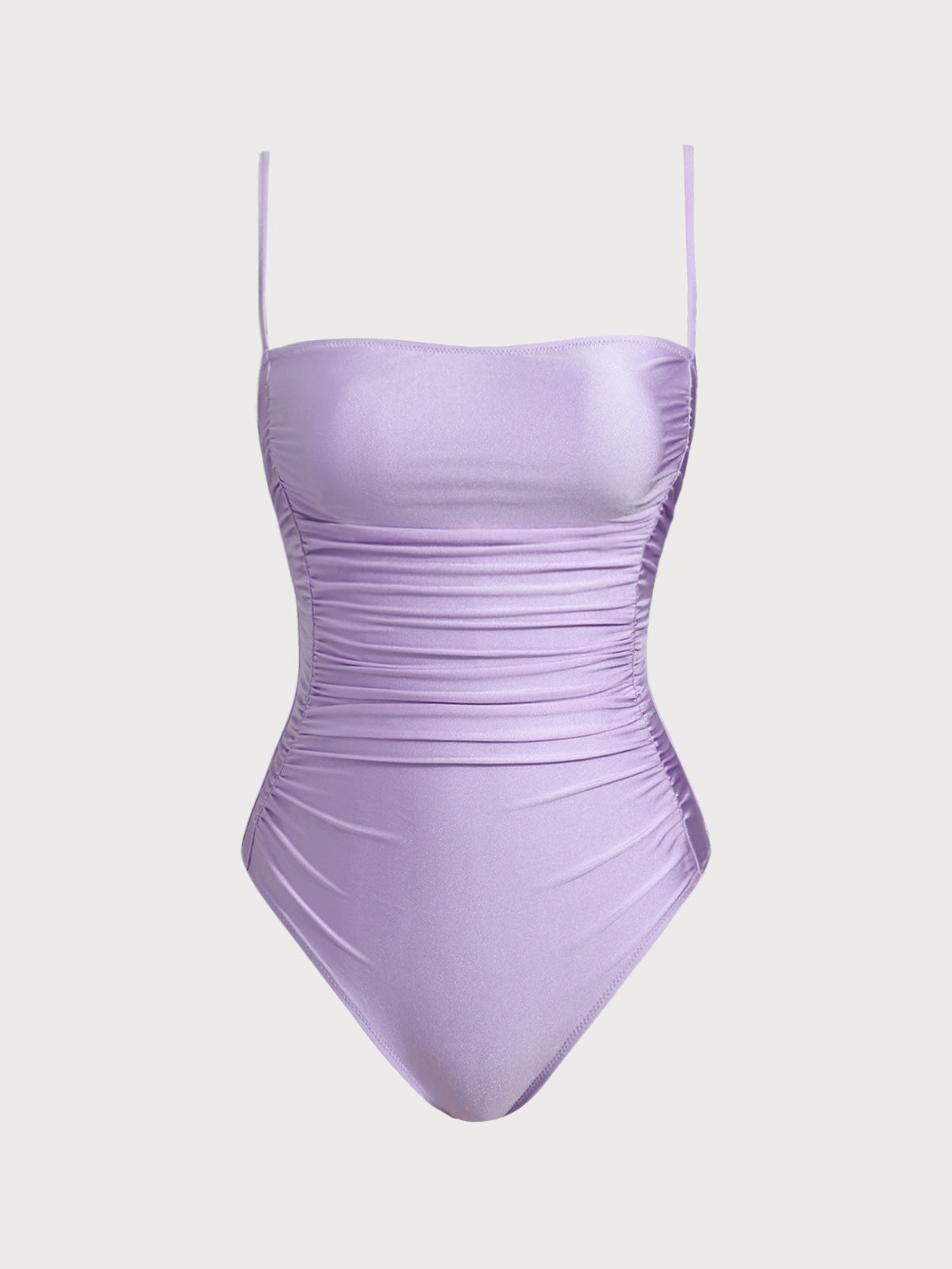 Women Knitted Nylon  One Pieces Swimwear Purple Sustainable One-Pieces - BERLOOK