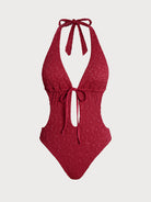 Women Knitted Nylon One Pieces Swimwear Sustainable One-Pieces - BERLOOK