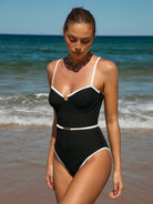 Women Knitted Nylon One Pieces Swimwear Sustainable One-Pieces - BERLOOK