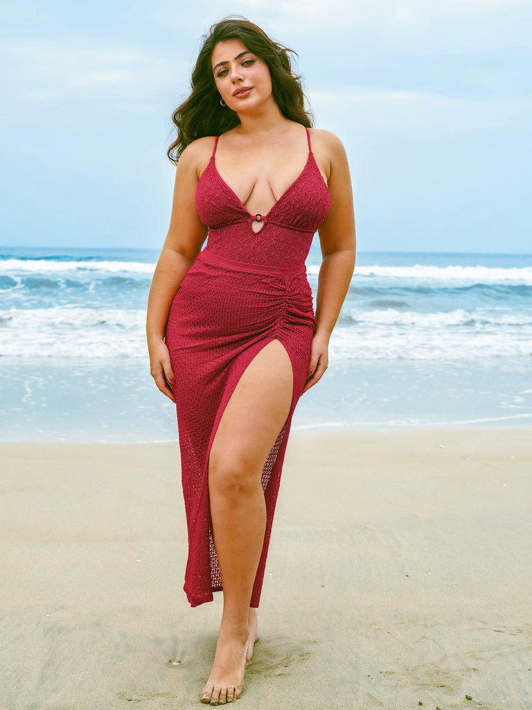 Women Knitted Nylon One Pieces Swimwear Sustainable One-Pieces - BERLOOK