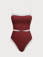 Women Knitted Nylon One Pieces Swimwear Sustainable One-Pieces - BERLOOK