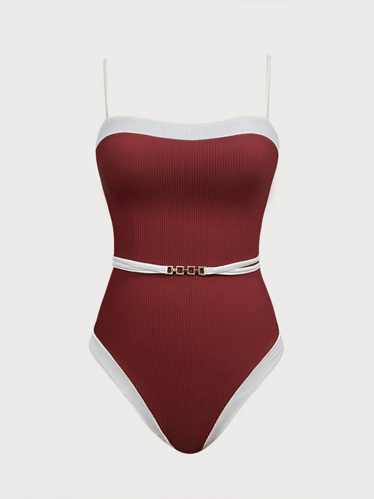 Women Knitted Nylon One Pieces Swimwear Sustainable One-Pieces - BERLOOK