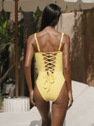 Women Knitted Nylon One Pieces Swimwear Sustainable One-Pieces - BERLOOK