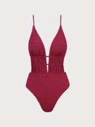 Women Knitted Nylon One Pieces Swimwear Sustainable One-Pieces - BERLOOK