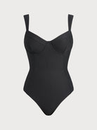 Women Knitted Nylon One Pieces Swimwear Sustainable One-Pieces - BERLOOK