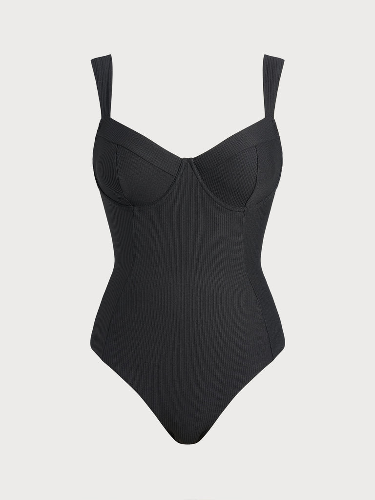 Women Knitted Nylon One Pieces Swimwear Sustainable One-Pieces - BERLOOK