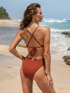 Women Knitted Nylon One Pieces Swimwear Sustainable One-Pieces - BERLOOK