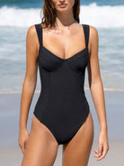 Women Knitted Nylon One Pieces Swimwear Sustainable One-Pieces - BERLOOK