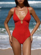 Women Knitted Nylon One Pieces Swimwear Sustainable One-Pieces - BERLOOK