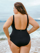 Women Knitted Nylon One Pieces Swimwear Sustainable Plus Size One-Pieces - BERLOOK