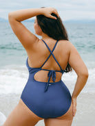 Women Knitted Nylon One Pieces Swimwear Sustainable Plus Size One-Pieces - BERLOOK