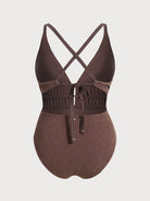 Women Knitted Nylon One Pieces Swimwear Sustainable Plus Size One-Pieces - BERLOOK