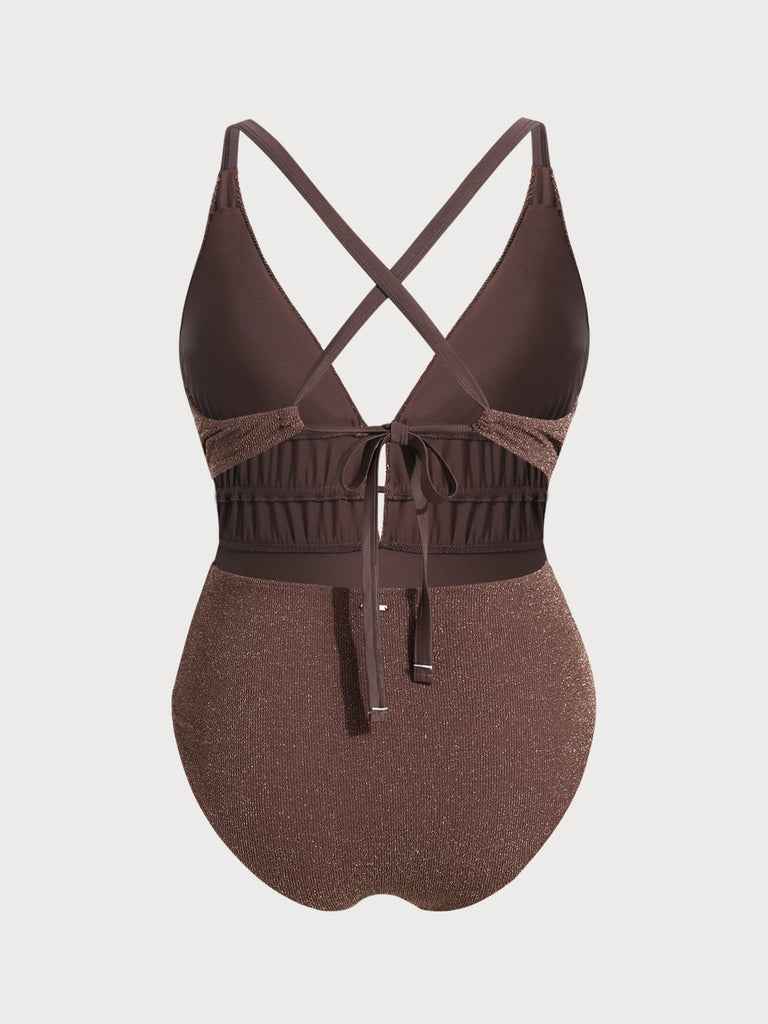 Women Knitted Nylon One Pieces Swimwear Sustainable Plus Size One-Pieces - BERLOOK