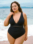 Women Knitted Nylon One Pieces Swimwear Sustainable Plus Size One-Pieces - BERLOOK
