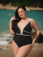 Women Knitted Nylon One Pieces Swimwear Sustainable Plus Size One-Pieces - BERLOOK