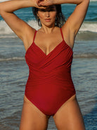 Women Knitted Nylon One Pieces Swimwear Sustainable Plus Size One-Pieces - BERLOOK