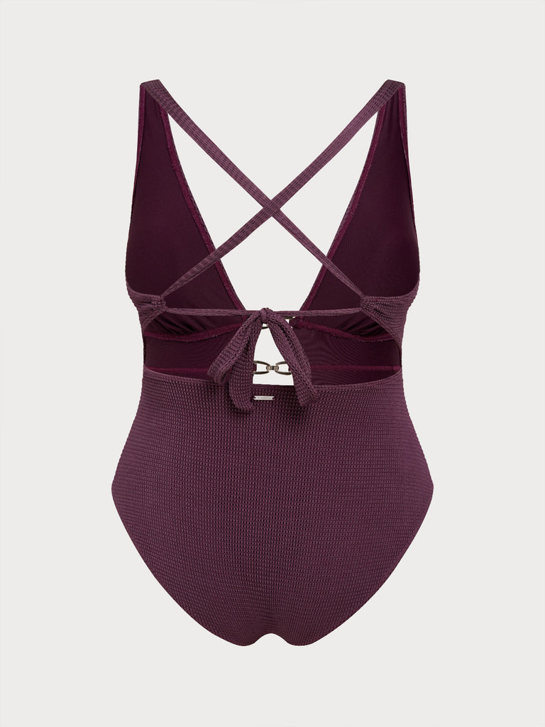 Women Knitted Nylon One Pieces Swimwear Sustainable Plus Size One-Pieces - BERLOOK