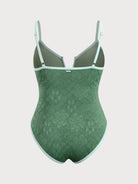 Women Knitted Nylon One Pieces Swimwear Sustainable Plus Size One-Pieces - BERLOOK