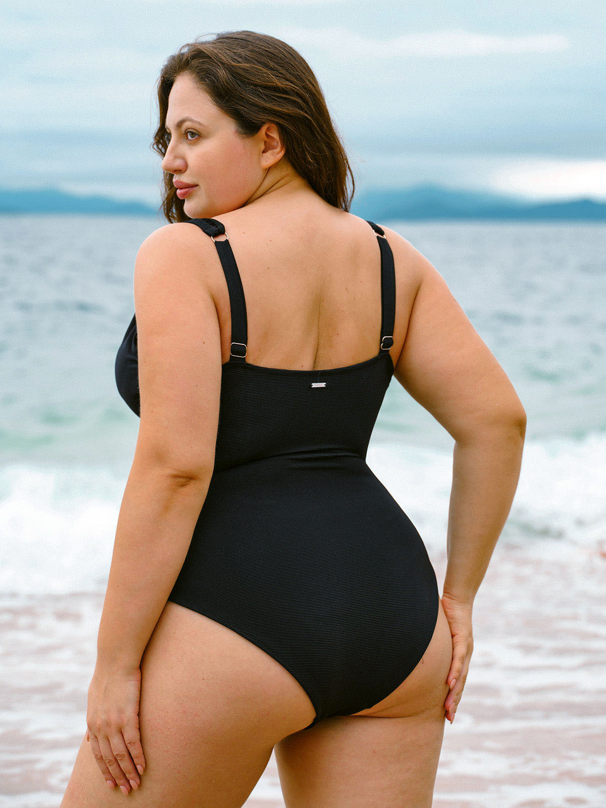 Women Knitted Nylon One Pieces Swimwear Sustainable Plus Size One-Pieces - BERLOOK