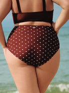 Women Knitted Nylon Prined Bikini Bottoms Sustainable Plus Size Bikinis - BERLOOK