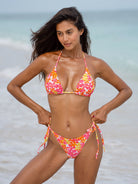 Women Knitted Nylon Printed Bikini Tops Sustainable Bikinis - BERLOOK