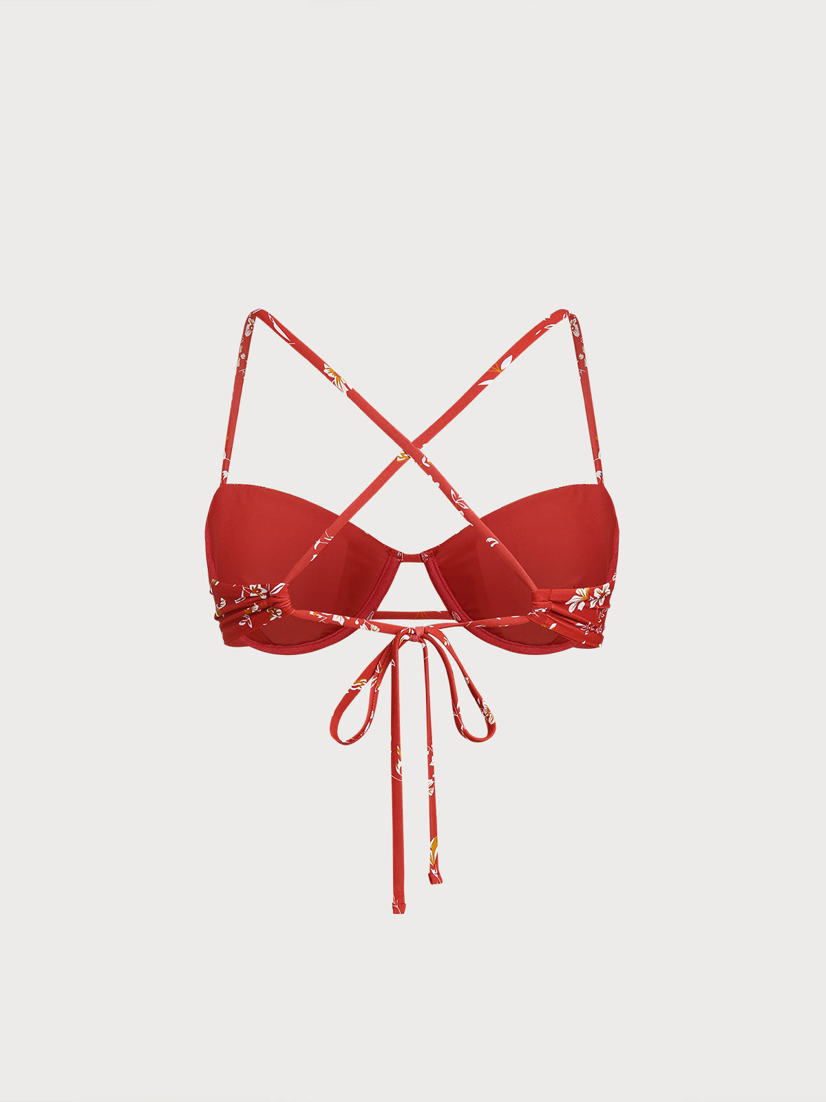 Women Knitted Nylon Printed Bikini Tops Sustainable Bikinis - BERLOOK