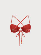 Women Knitted Nylon Printed Bikini Tops Sustainable Bikinis - BERLOOK