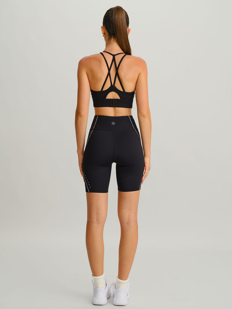 Women Knitted Nylon Sports Bras Sustainable Yoga Tops - BERLOOK
