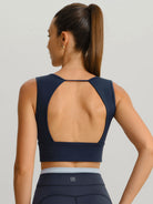 Women Knitted Nylon Sports Bras Sustainable Yoga Tops - BERLOOK