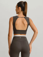 Women Knitted Nylon Sports Bras Sustainable Yoga Tops - BERLOOK
