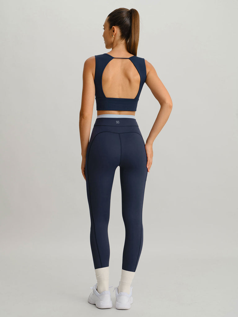 Women Knitted Nylon Sports Bras Sustainable Yoga Tops - BERLOOK