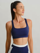Women Knitted Nylon Sports Bras Sustainable Yoga Tops - BERLOOK