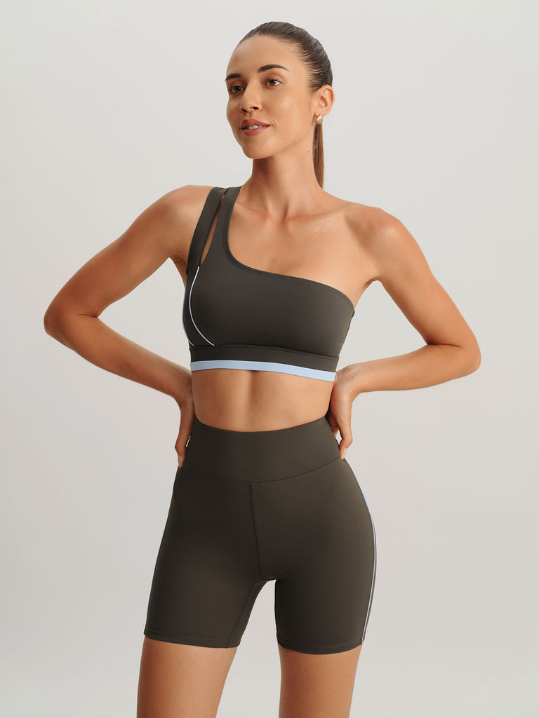 Women Knitted Nylon Sports Bras Sustainable Yoga Tops - BERLOOK