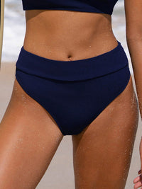 Women Knitted Nylon Surf Bottoms Navy Sustainable - BERLOOK