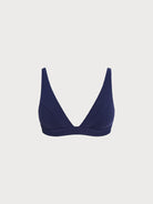 Women Knitted Nylon Surf tops Navy Sustainable Surfing Clothes - BERLOOK