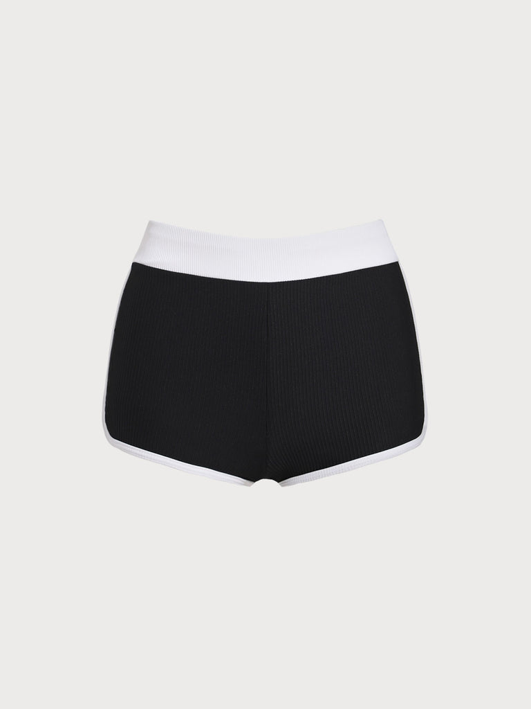 Women knitted nylon surfing bottoms Black Sustainable Surfing Clothes - BERLOOK