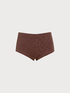 Women Knitted Nylon Surfing Bottoms Dark Coffee Sustainable Surfing Clothes - BERLOOK