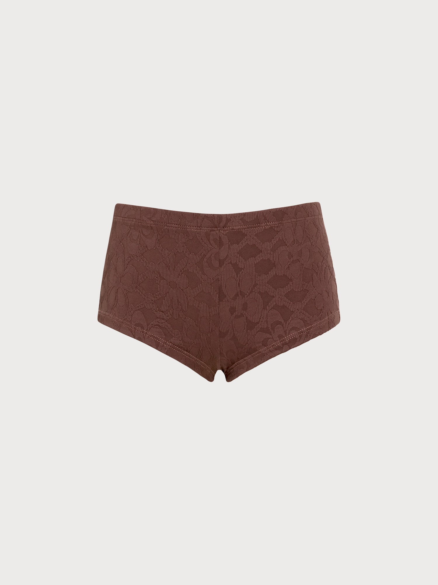 Women Knitted Nylon Surfing Bottoms Dark Coffee Sustainable Surfing Clothes - BERLOOK