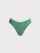 Women Knitted Nylon Surfing Bottoms Dark Green Sustainable Surfing Clothes - BERLOOK