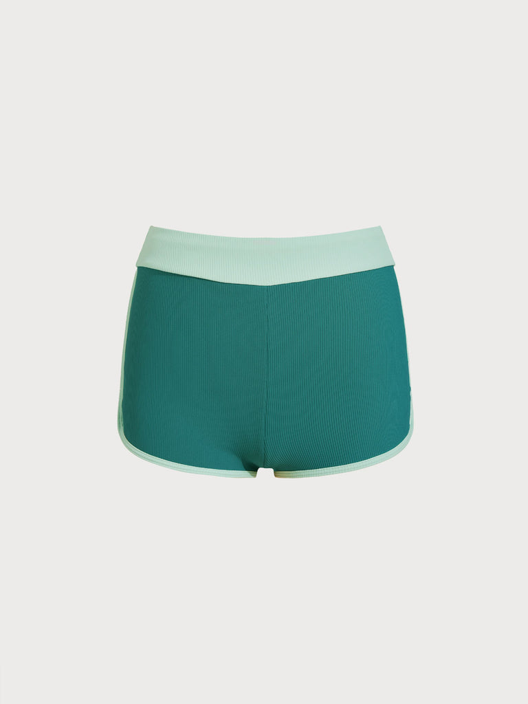 Women knitted nylon surfing bottoms Green Sustainable Surfing Clothes - BERLOOK