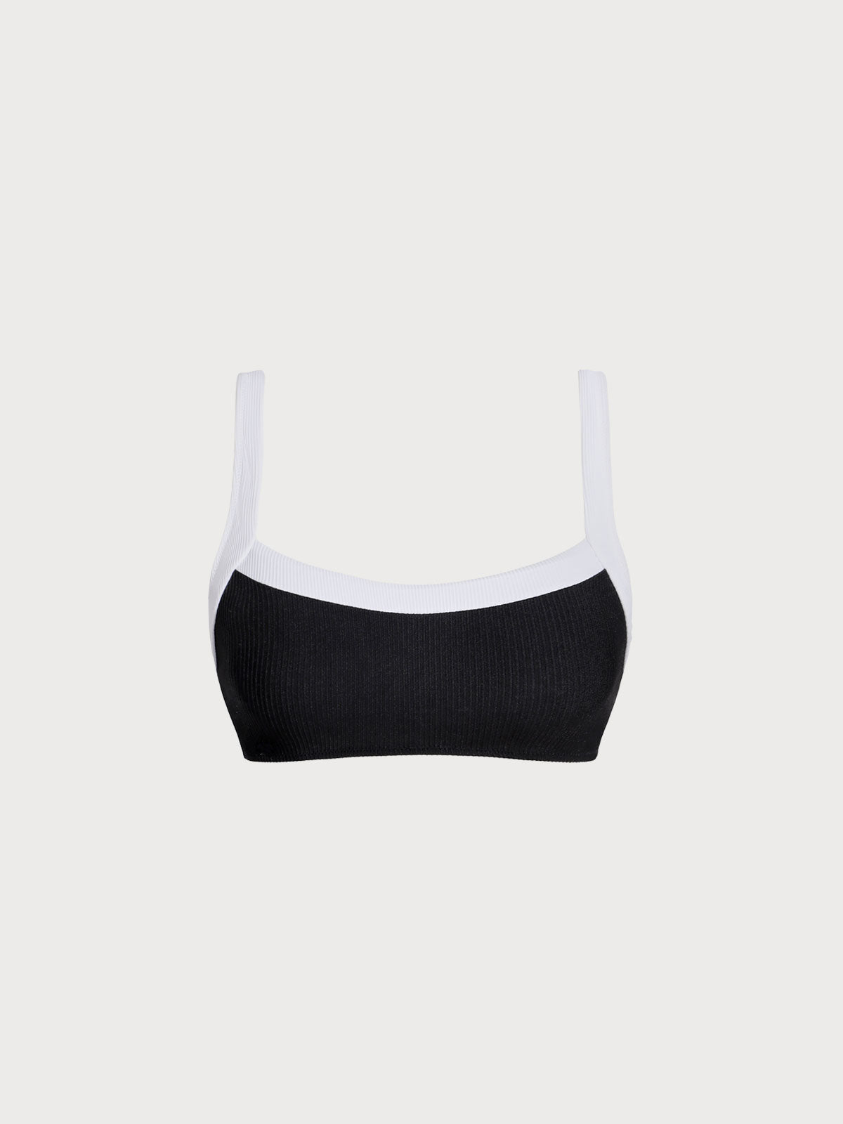 Women Knitted Nylon Surfing Tops Black Sustainable Surfing Clothes - BERLOOK