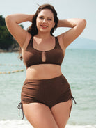 Women Knitted Nylon Tankini Bottoms Sustainable Plus Size Tankinis - BERLOOK