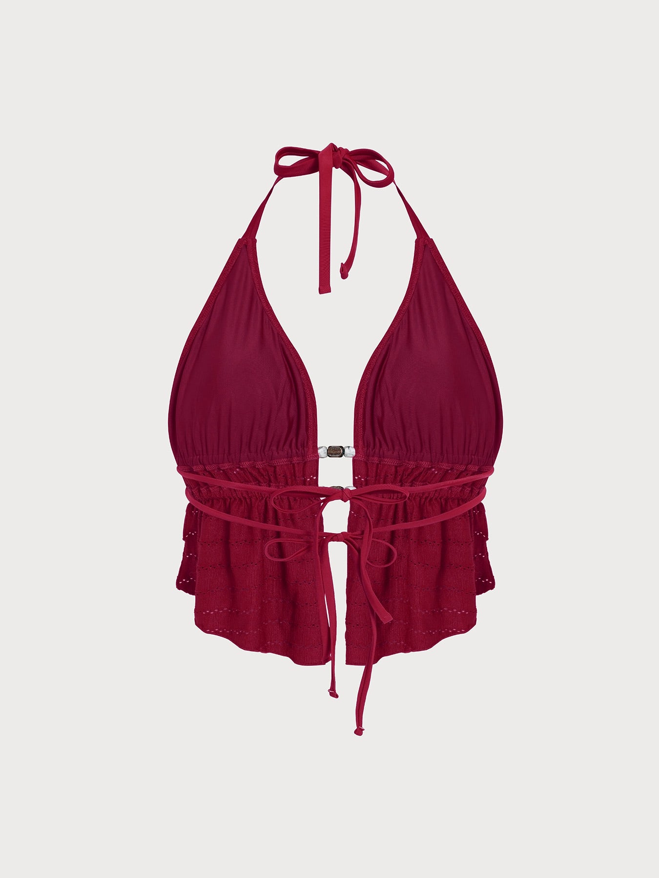 Women Knitted Nylon Tankini Tops Sustainable Plus Size Tankinis - BERLOOK