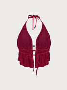 Women Knitted Nylon Tankini Tops Sustainable Plus Size Tankinis - BERLOOK