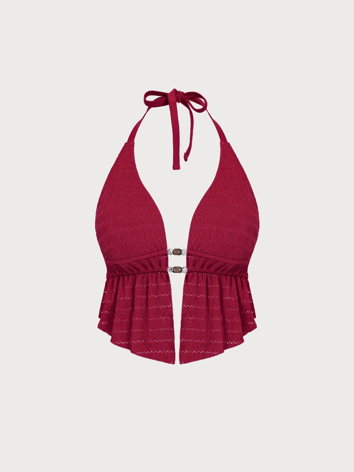 Women Knitted Nylon Tankini Tops Sustainable Plus Size Tankinis - BERLOOK